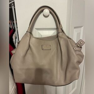 Kate Spade Pebbled Leather Bag in Taupe